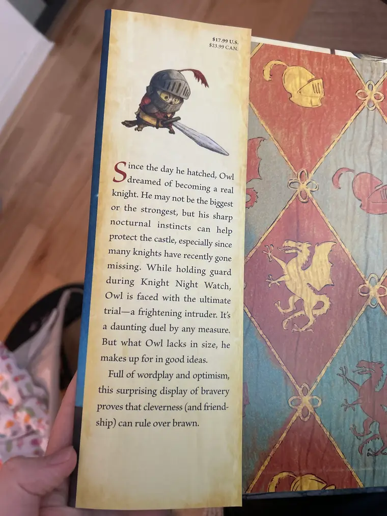 An inner front flap photographed straight on, with the printed price clearly legible in the top corner. This is what a good flap photo looks like.