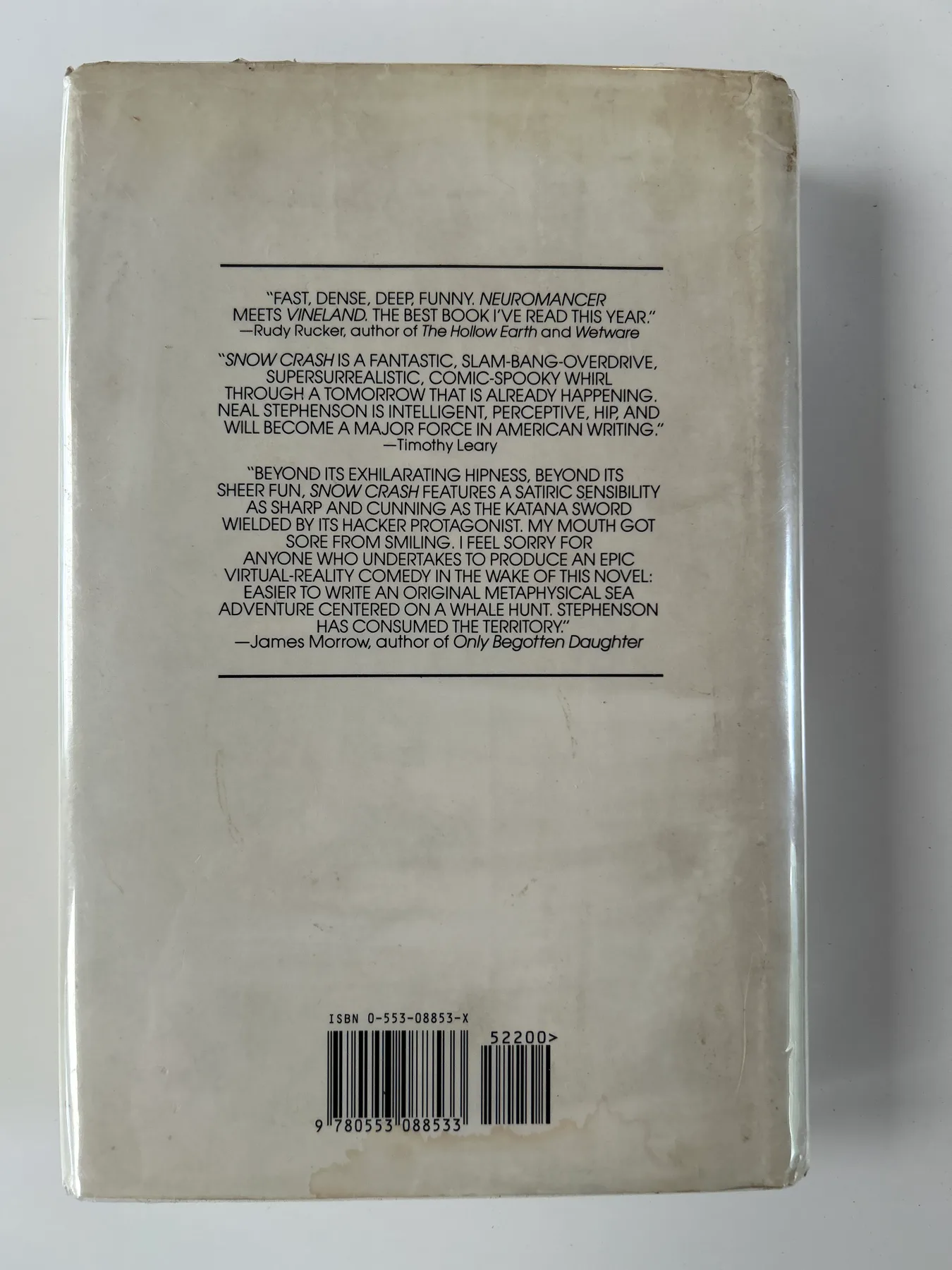 Back cover — Snow Crash